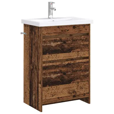 vidaXL Komplet pohištva za kopalnico Star les 61 x 40 x 84,5 cm