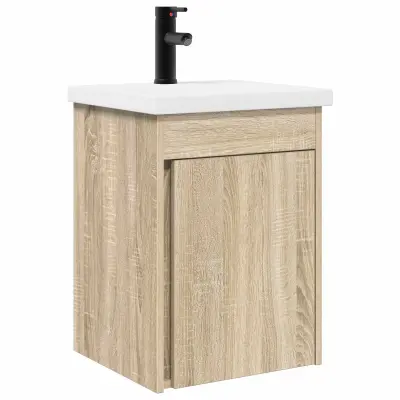 vidaXL Kopalniška omarica s tapo Sonoma hrast 42 x 40 x 74,5 cm