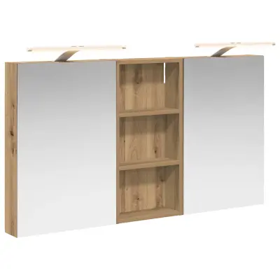 vidaXL Komplet omaric za kopalnico s polico 3 pcs 110 x 10,5 x 60,5 cm