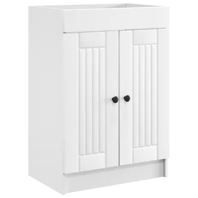 vidaXL Omarica pod umivalnikom Bela 78,5 x 37,5 x 81 cm Inženirski les