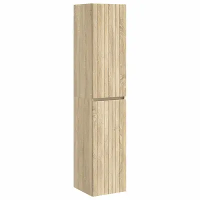vidaXL Omejen kabineta za kopalnico Sonoma hrast 33 x 34,5 x 160 cm