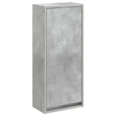 vidaXL Visoka umivalnik s police Betonsko siva 35 x 20 x 81 cm