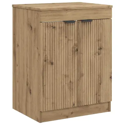 vidaXL Kopalniška omarica Artisan hrast 54 x 41 x 70 cm Inženirski les