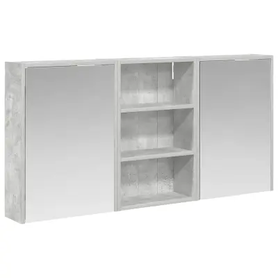 vidaXL Komplet omaric za kopalnico s polico 3 pcs 126 x 16 x 62,5 cm