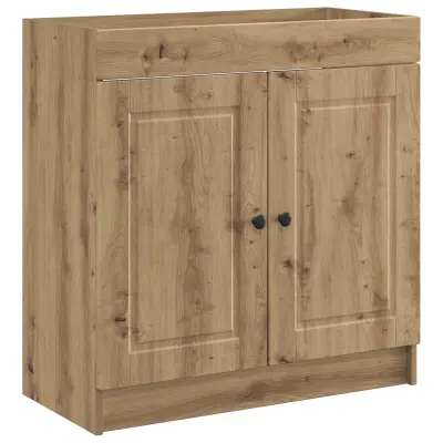 vidaXL Omarica pod umivalnikom Artisan hrast 56 x 37,5 x 81 cm