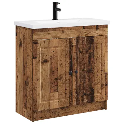 vidaXL Komplet pohištva za kopalnico Star les 78,5 x 37,5 x 81 cm