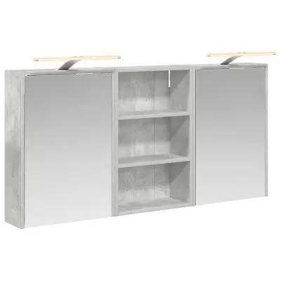 vidaXL Komplet omaric za kopalnico s polico 3 pcs 126 x 16 x 62,5 cm