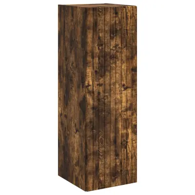 vidaXL Omejen kabineta za kopalnico Dimljen hrast 33 x 34,5 x 100 cm