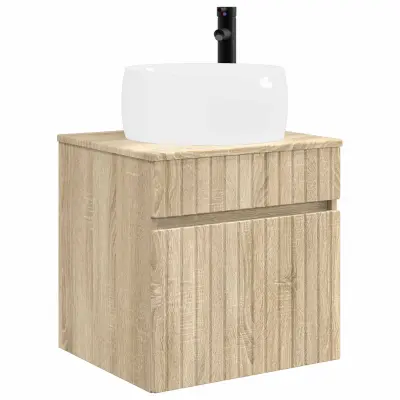 vidaXL Visoka umivalnik s police Sonoma hrast 49 x 44,5 x 66 cm