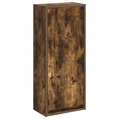 vidaXL Visoka umivalnik s police Dimljen hrast 35 x 20 x 81 cm