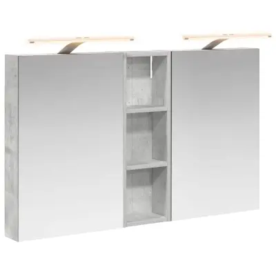 vidaXL Komplet omaric za kopalnico s polico 3 pcs 100 x 10,5 x 60,5 cm