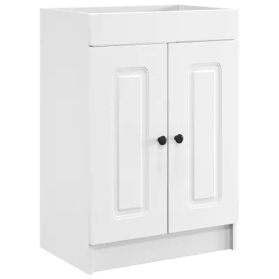 vidaXL Omarica pod umivalnikom Bela 78,5 x 37,5 x 81 cm Inženirski les