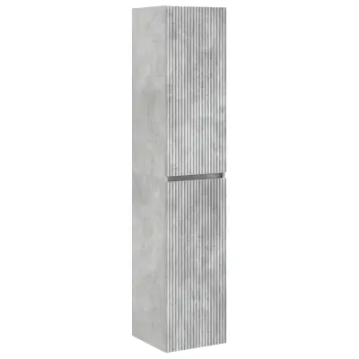 vidaXL Omejen kabineta za kopalnico Betonsko siva 33 x 34,5 x 160 cm