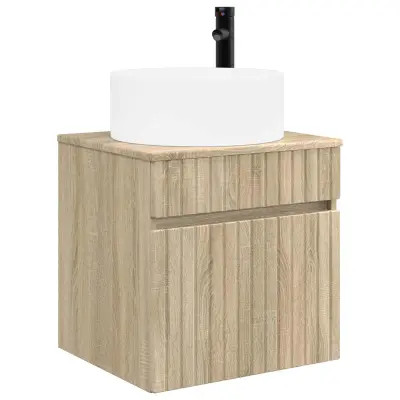 vidaXL Visoka umivalnik s police Sonoma hrast 49 x 44,5 x 65,5 cm