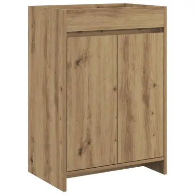 vidaXL Kopalniški kabinet pod umivalnikom Artisan hrast