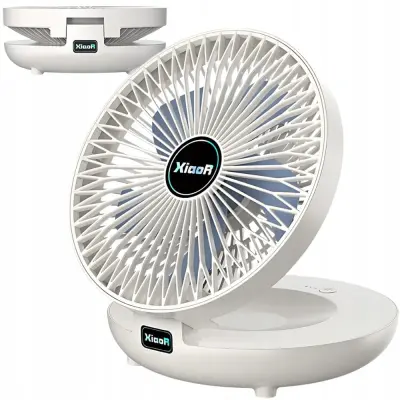 Brezžični zložljiv aku. namizni ventilator USB 24cm