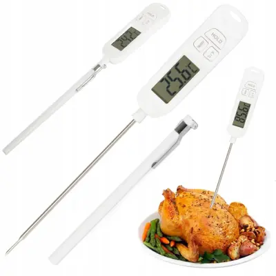 LCD kuhinjski termometer -50 do +300°C 25cm bel