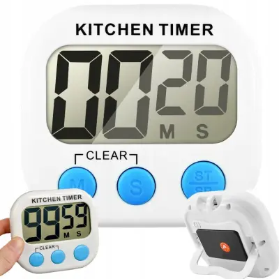 Digitalni magnetni kuhinjski časovnik LCD odštevalnik alarm bel