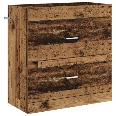 vidaXL Kopalniški kabinet pod umivalnikom Star les 78,5 x 37,5 x 81 cm