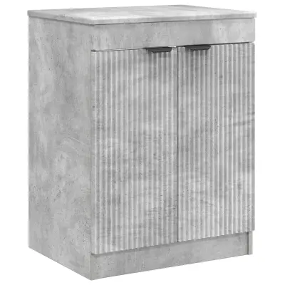 vidaXL Kopalniška omarica Betonsko siva 54 x 41 x 70 cm Inženirski les