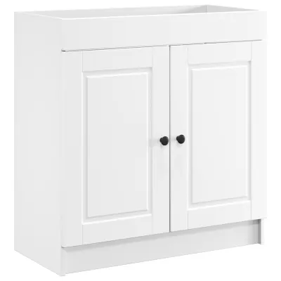 vidaXL Omarica pod umivalnikom Bela 56 x 37,5 x 81 cm Inženirski les