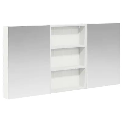 vidaXL Komplet omaric za kopalnico s polico 3 pcs 120 x 10,5 x 60,5 cm