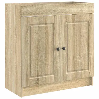 vidaXL Omarica pod umivalnikom Sonoma hrast 56 x 37,5 x 81 cm