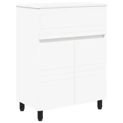 vidaXL Kopalniška enota Bela 60 x 35 x 80 cm Inženirski les