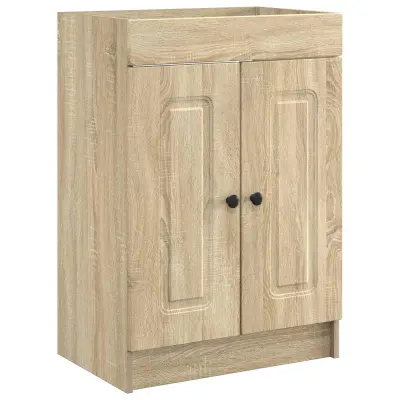vidaXL Omarica pod umivalnikom Sonoma hrast 78,5 x 37,5 x 81 cm