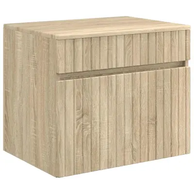 vidaXL Omejen kabineta za kopalnico Sonoma hrast 59 x 44,5 x 50 cm