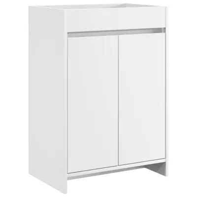 vidaXL Kopalniški kabinet pod umivalnikom Bela 56 x 37,5 x 81 cm