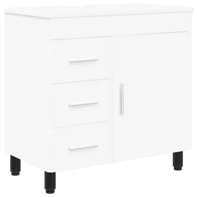 vidaXL Kopalniška enota Bela 60 x 35 x 60 cm Inženirski les