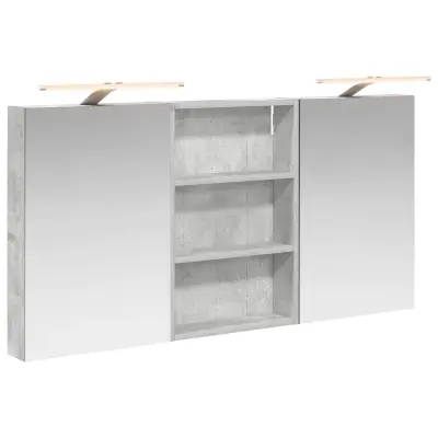vidaXL Komplet omaric za kopalnico s polico 3 pcs 120 x 10,5 x 60,5 cm