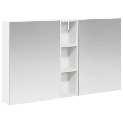 vidaXL Komplet omaric za kopalnico s polico 3 pcs 120 x 14,5 x 70 cm