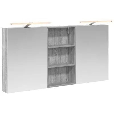 vidaXL Komplet omaric za kopalnico 3 pcs 140 x 14,5 x 70 cm