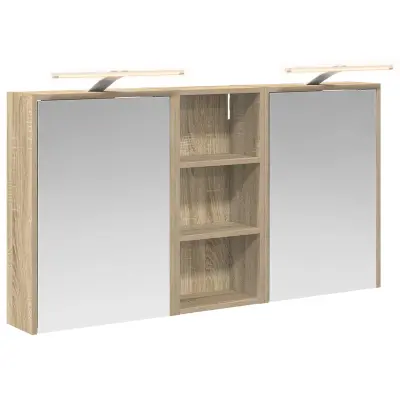 vidaXL Komplet omaric za kopalnico 3 pcs 116 x 16 x 62,5 cm