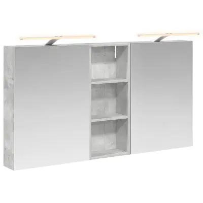 vidaXL Komplet omaric za kopalnico s polico 3 pcs 130 x 14,5 x 70 cm