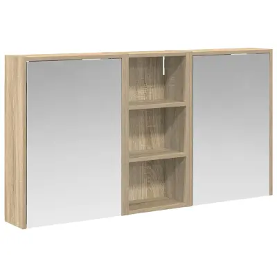 vidaXL Komplet omaric za kopalnico 3 pcs 116 x 16 x 62,5 cm