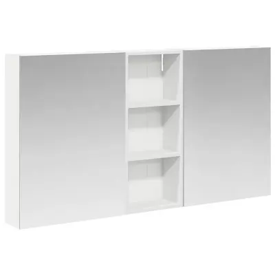 vidaXL Komplet omaric za kopalnico s polico 3 pcs 130 x 14,5 x 70 cm