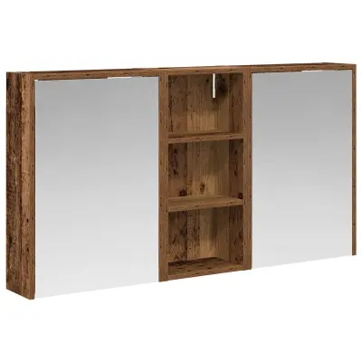 vidaXL Komplet omaric za kopalnico 3 pcs 116 x 16 x 62,5 cm