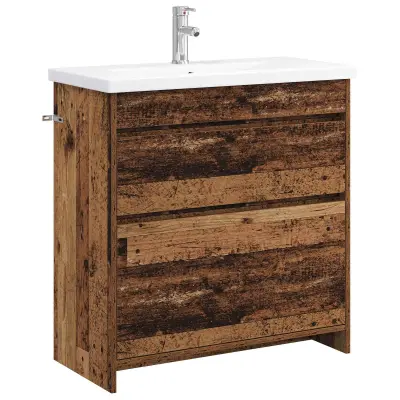 vidaXL Komplet pohištva za kopalnico Star les 81 x 40 x 84,5 cm