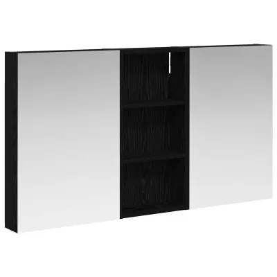 vidaXL Komplet omaric za kopalnico s polico 3 pcs 110 x 10,5 x 60,5 cm