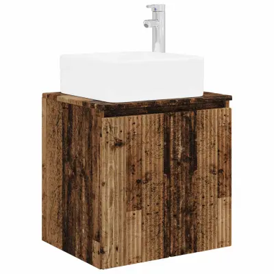 vidaXL Umivalnik s pritrditev na steno Star les 49,5 x 41 x 63 cm
