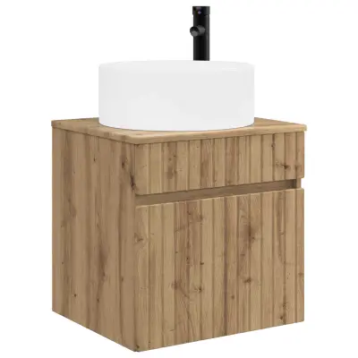 vidaXL Visoka umivalnik s police Artisan hrast 49 x 44,5 x 65,5 cm