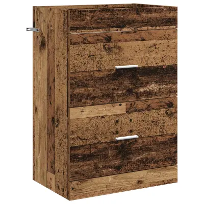 vidaXL Kopalniški kabinet pod umivalnikom Star les 56 x 37,5 x 81 cm