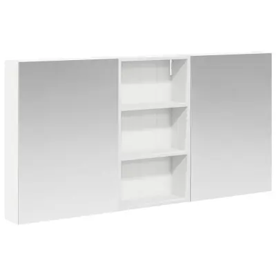 vidaXL Komplet omaric za kopalnico s polico 3 pcs 140 x 14,5 x 70 cm