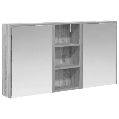 vidaXL Komplet omaric za kopalnico 3 pcs 116 x 16 x 62,5 cm