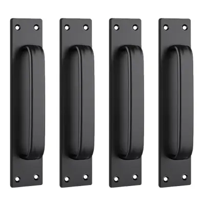 Komplet 4 aluminijastih ročajev 20cm – lepljivi ali z vijaki Black