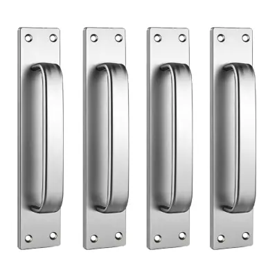 Komplet 4 aluminijastih ročajev 20cm – lepljivi ali z vijaki Silver