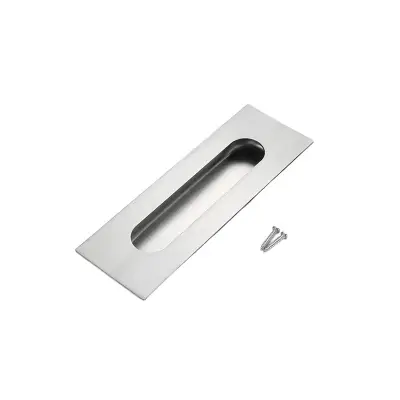Nerjaveči vgradni ročaj 2 kosa, 150x50mm – notranji okrogli